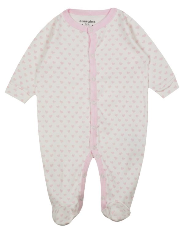 Baby girl΄s 4 piece gift with with heart prints (0-9 months)