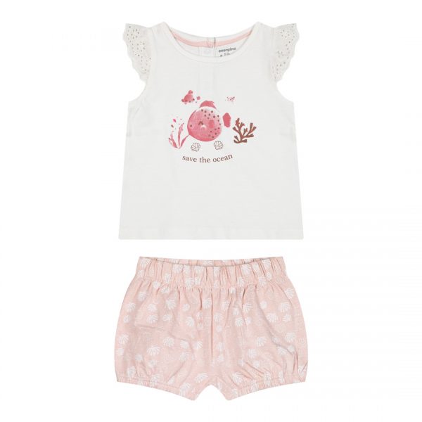 Baby girl΄s 2 piece set with print (3-18 months)