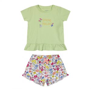 Baby girl΄s 2 piece set with print (0-18 months)