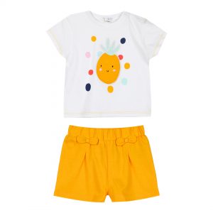 Baby girl΄s 2 piece set with print (0-18 months)