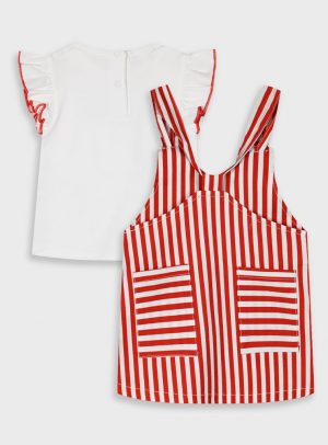 Set t-shirt and dress for baby girls (6 - 24 months)