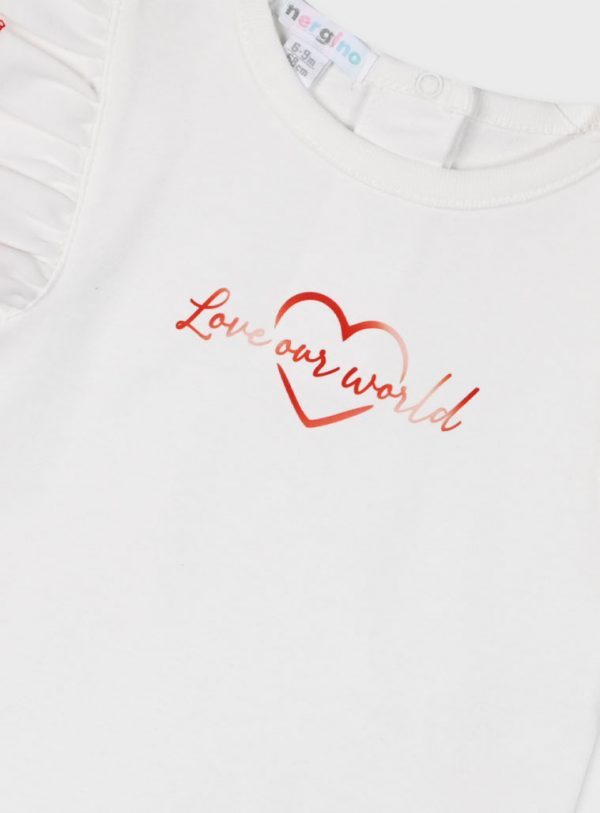 Set t-shirt and dress for baby girls (6 - 24 months)