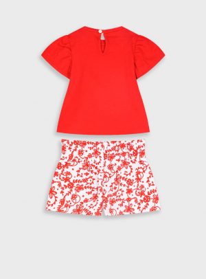 Set t-shirt and shorts for baby girls (6 months - 5 years)
