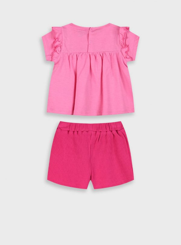 Set t-shirt and shorts for baby girls (0 - 18 months)