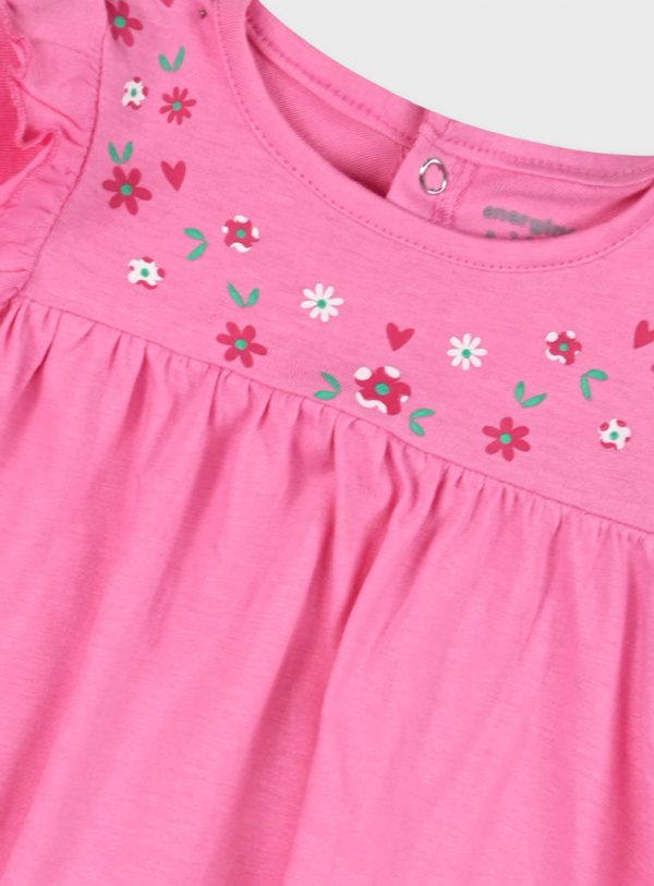 Set t-shirt and shorts for baby girls (0 - 18 months)