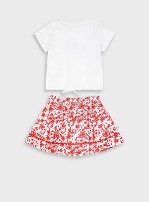 Set t-shirt and skirt for baby girls (6 months - 5 years)