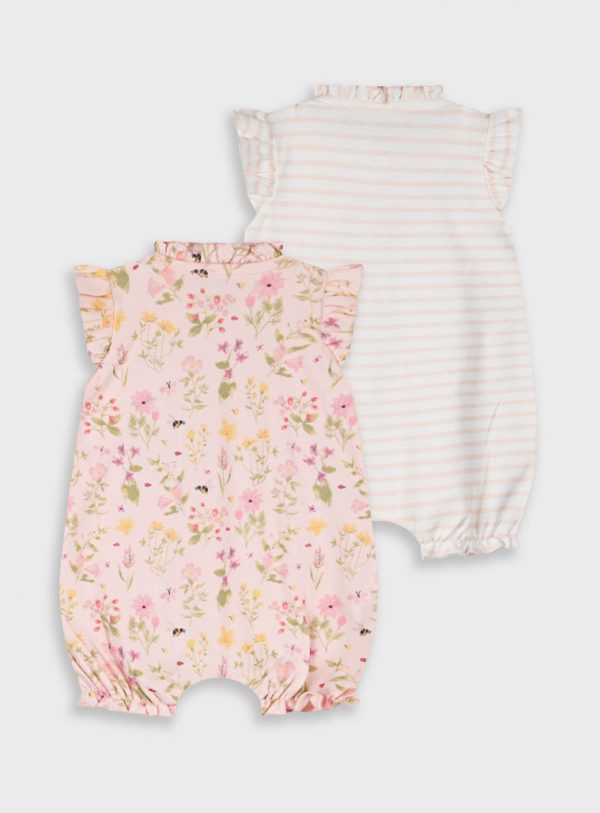 Set 2 romeprs for baby girls (0 - 18 months)