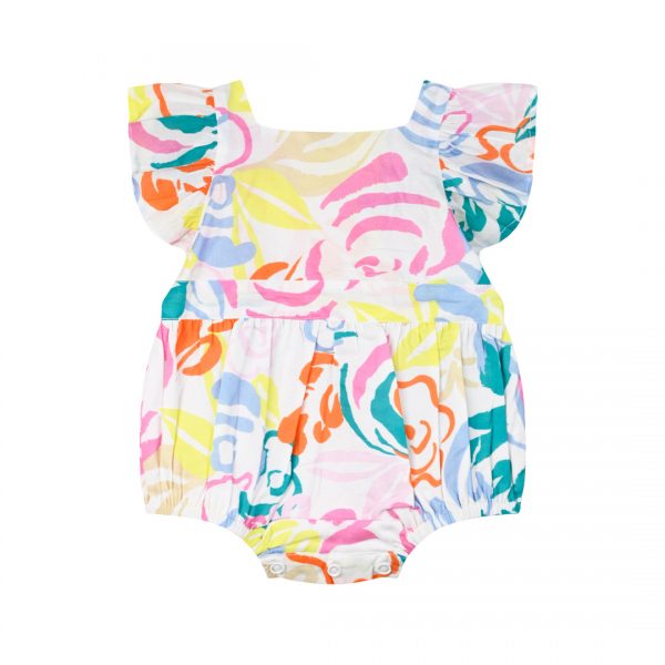 Printed romper for baby girls (3 - 18 months)
