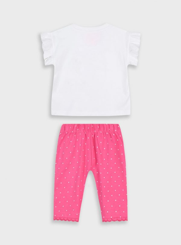 Set t-shirt with leggings for baby girls (3 - 18 months)