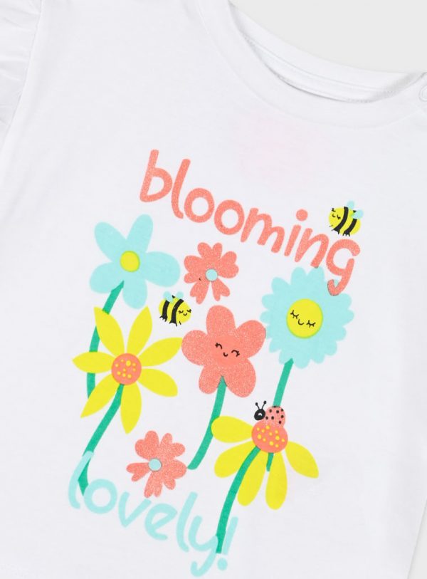 Set t-shirt with leggings for baby girls (3 - 18 months)