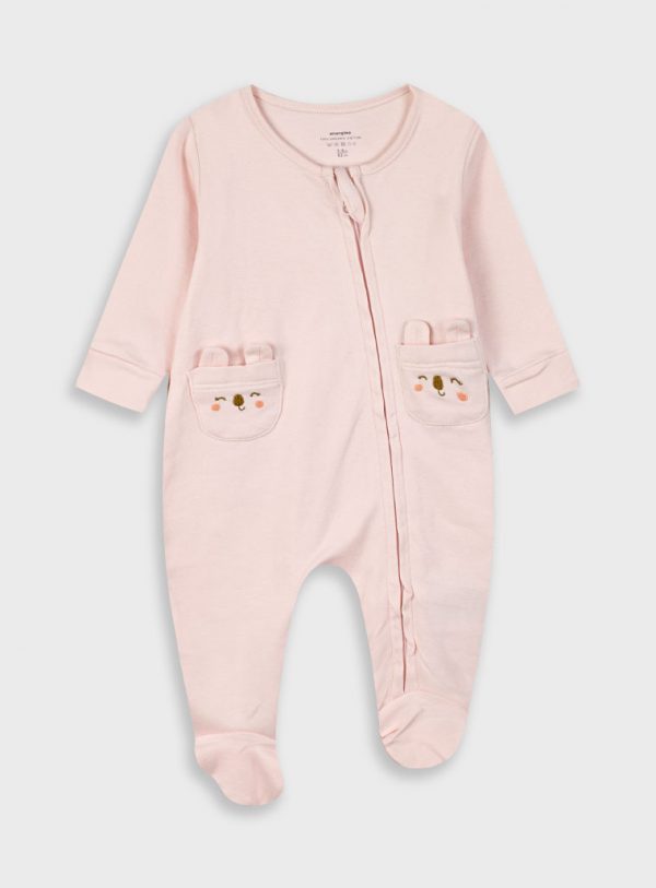 Romper for baby girls - organic cotton (premature - 9 months)