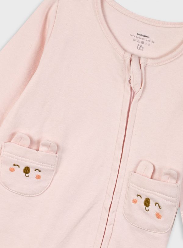 Romper for baby girls - organic cotton (premature - 9 months)