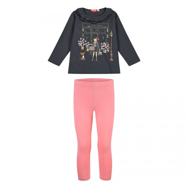 Cotton set with print for girls