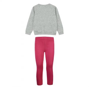 Energiers cotton sweatshirt set with print for girls