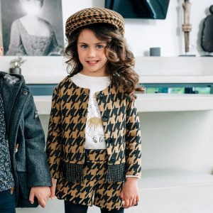 Houndstooth shorts for girls