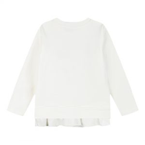 Shirt with print and frills for girls