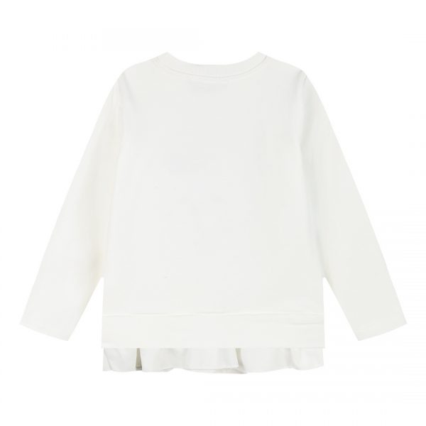 Shirt with print and frills for girls