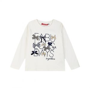 Jersey shirt with print for girls