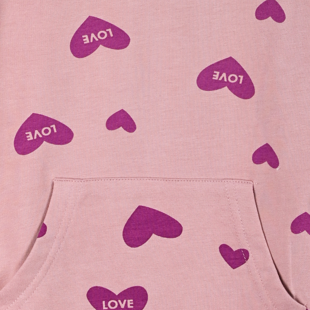 Εμπριμέ φούτερ φόρεμα για κορίτσι Εμπριμέ φούτερ φόρεμα για κορίτσι