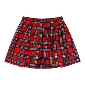 Plaid christmas skirt