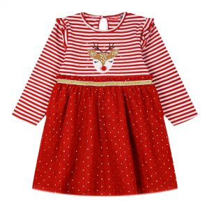 Χριστουγεννιάτικό ριγέ φόρεμα