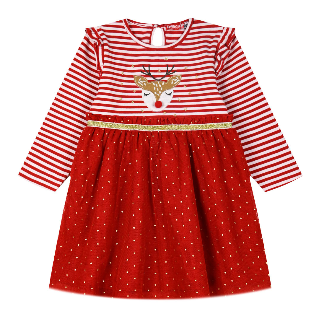 Χριστουγεννιάτικό ριγέ φόρεμα Χριστουγεννιάτικό ριγέ φόρεμα