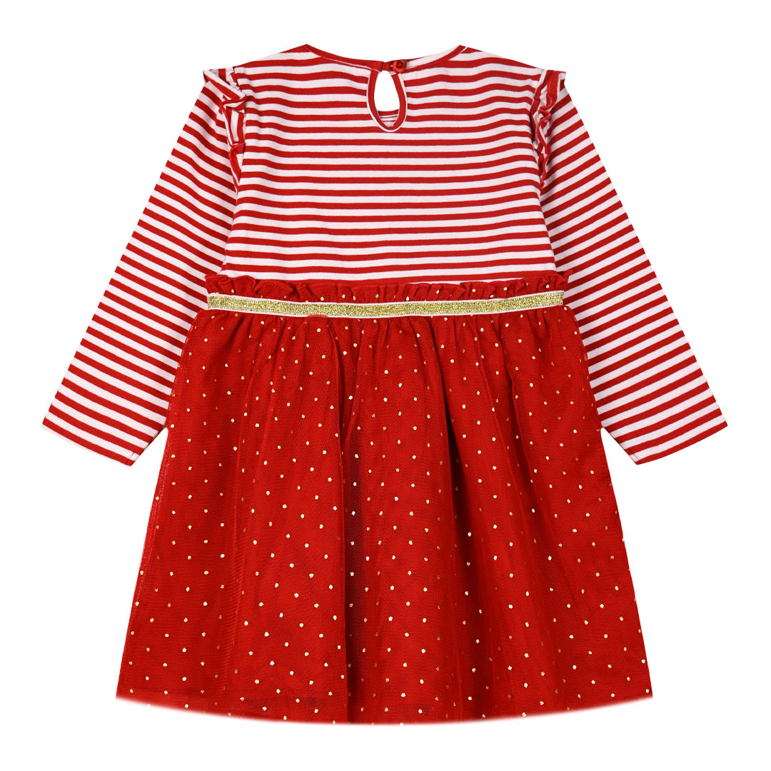 Χριστουγεννιάτικό ριγέ φόρεμα Χριστουγεννιάτικό ριγέ φόρεμα