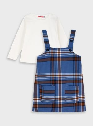 Set shirt with pinafore