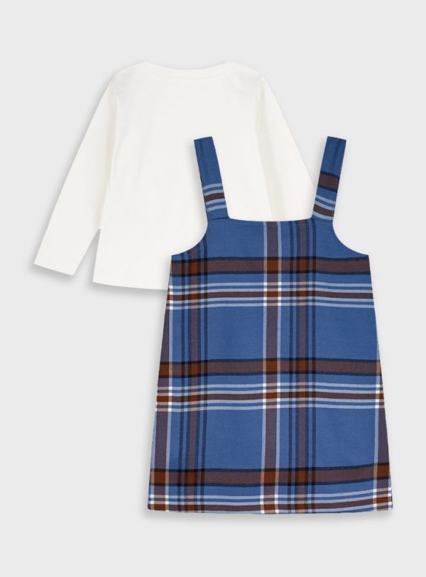 Set shirt with pinafore