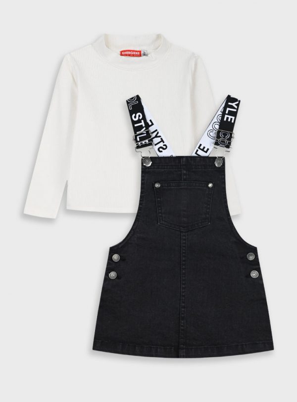 Set shirt with pinafore