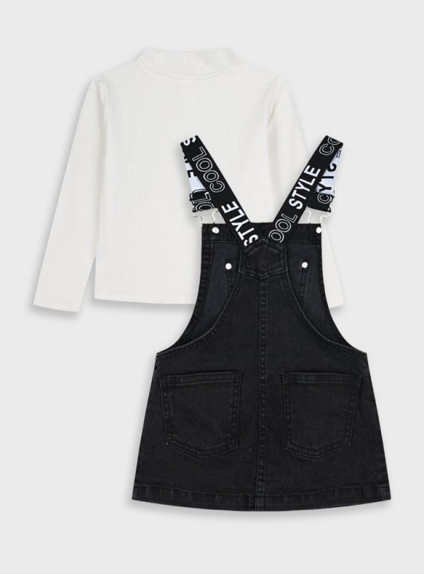 Set shirt with pinafore