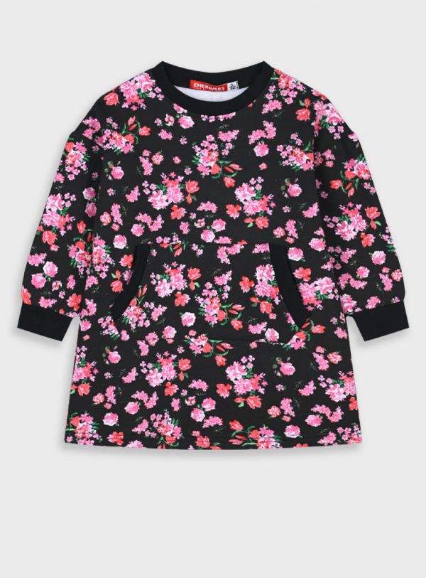 Floral fleece dress