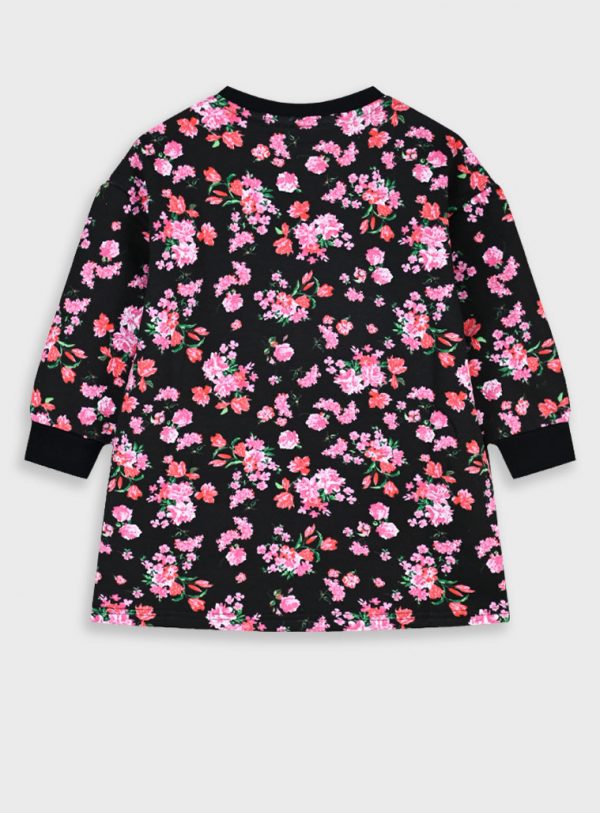 Floral fleece dress