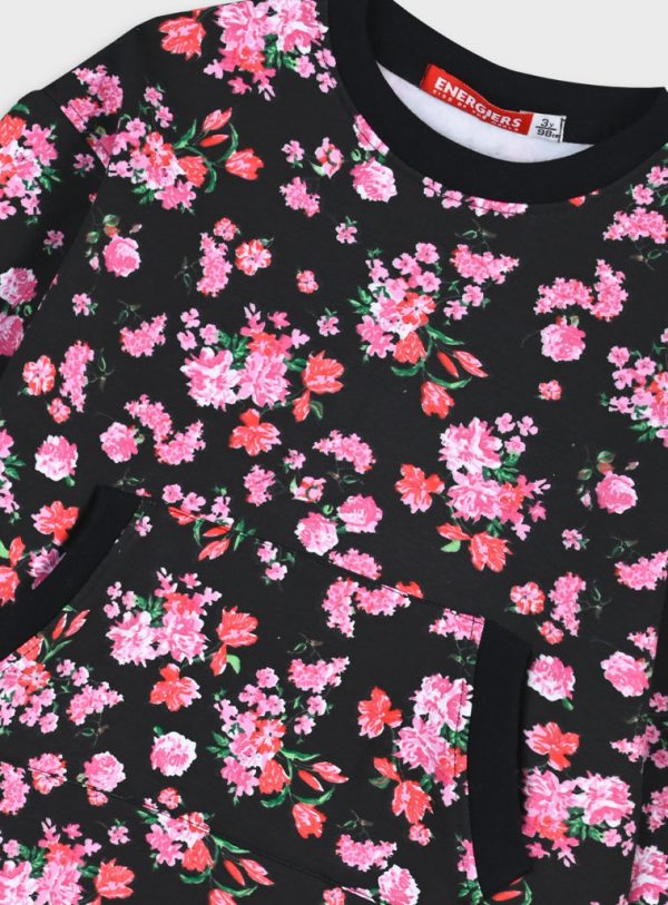 Floral fleece dress