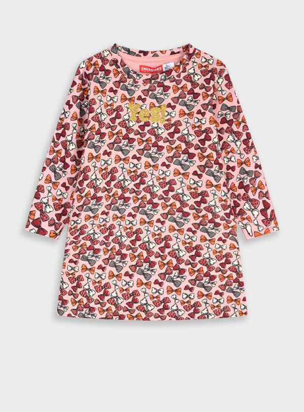 Printed fleece dress