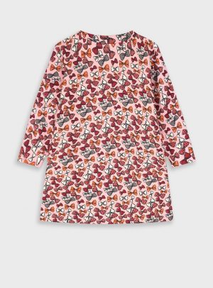Printed fleece dress