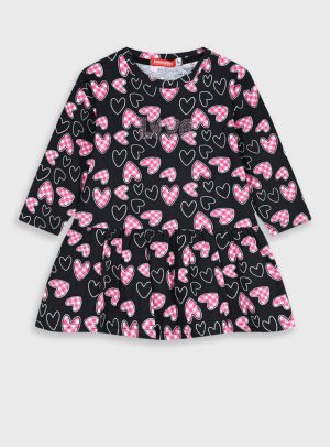 Printed fleece dress