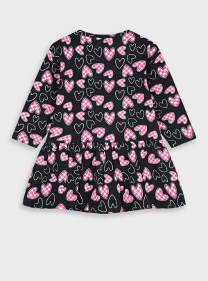 Printed fleece dress