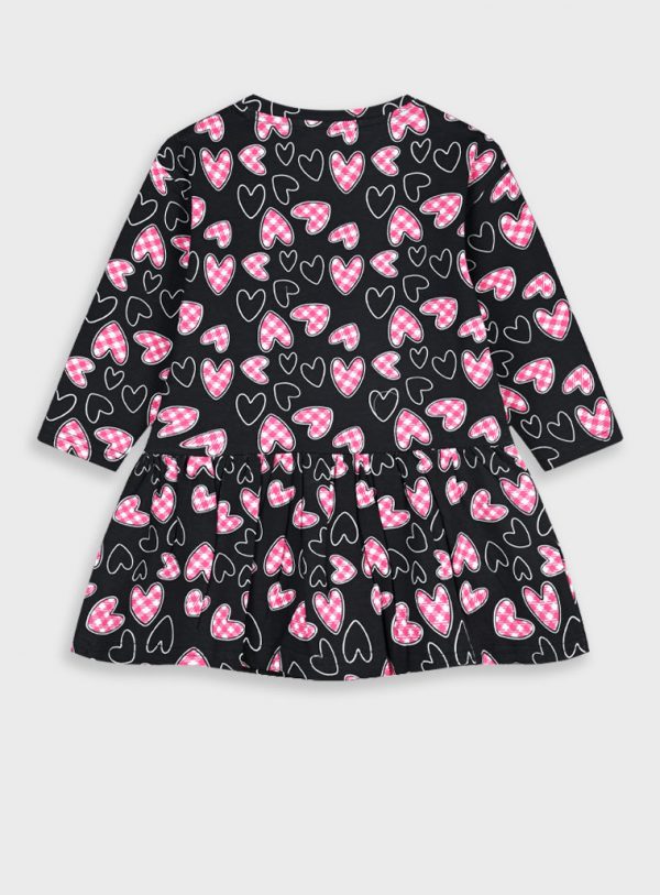 Printed fleece dress