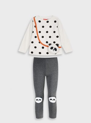 Set longsleeved t-shirt with leggings