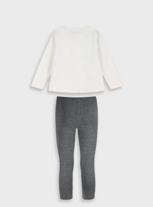 Set longsleeved t-shirt with leggings