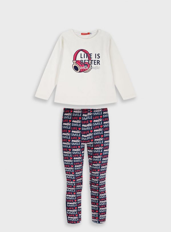 Set longsleeved t-shirt with leggings