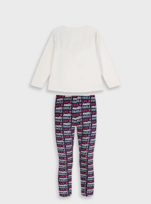 Set longsleeved t-shirt with leggings