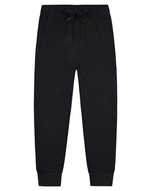 Sweatpants for girls with elasticated rips at the ankle