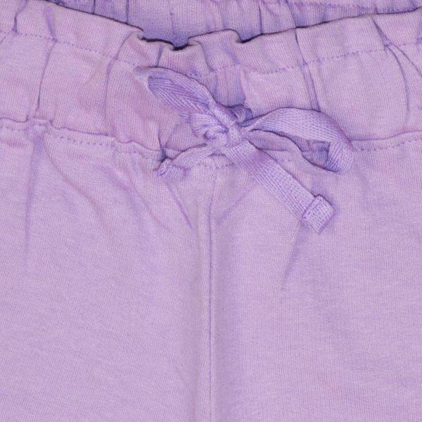 Girl΄s solid colour jersey shorts with pockets