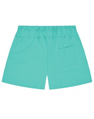 Girl΄s solid colour jersey shorts with pockets