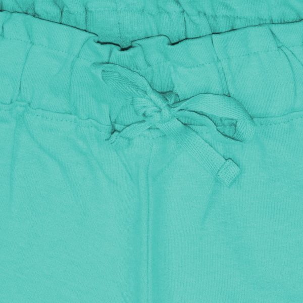 Girl΄s solid colour jersey shorts with pockets