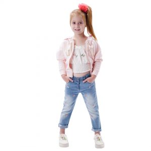 Girl΄s jeans with embroidery