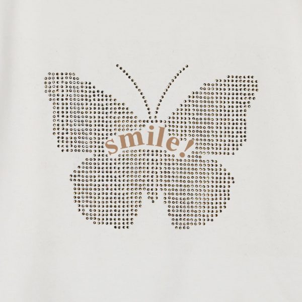 Girl΄s 2 piece set with rhinestones