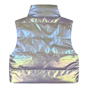 Girl΄s metallic vest jacket